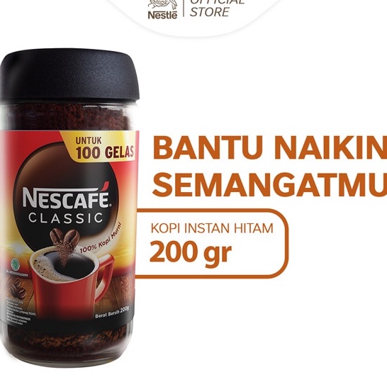 

TERBARU NESCAFE Classic Kopi Instan Kopi Hitam 2g Jar