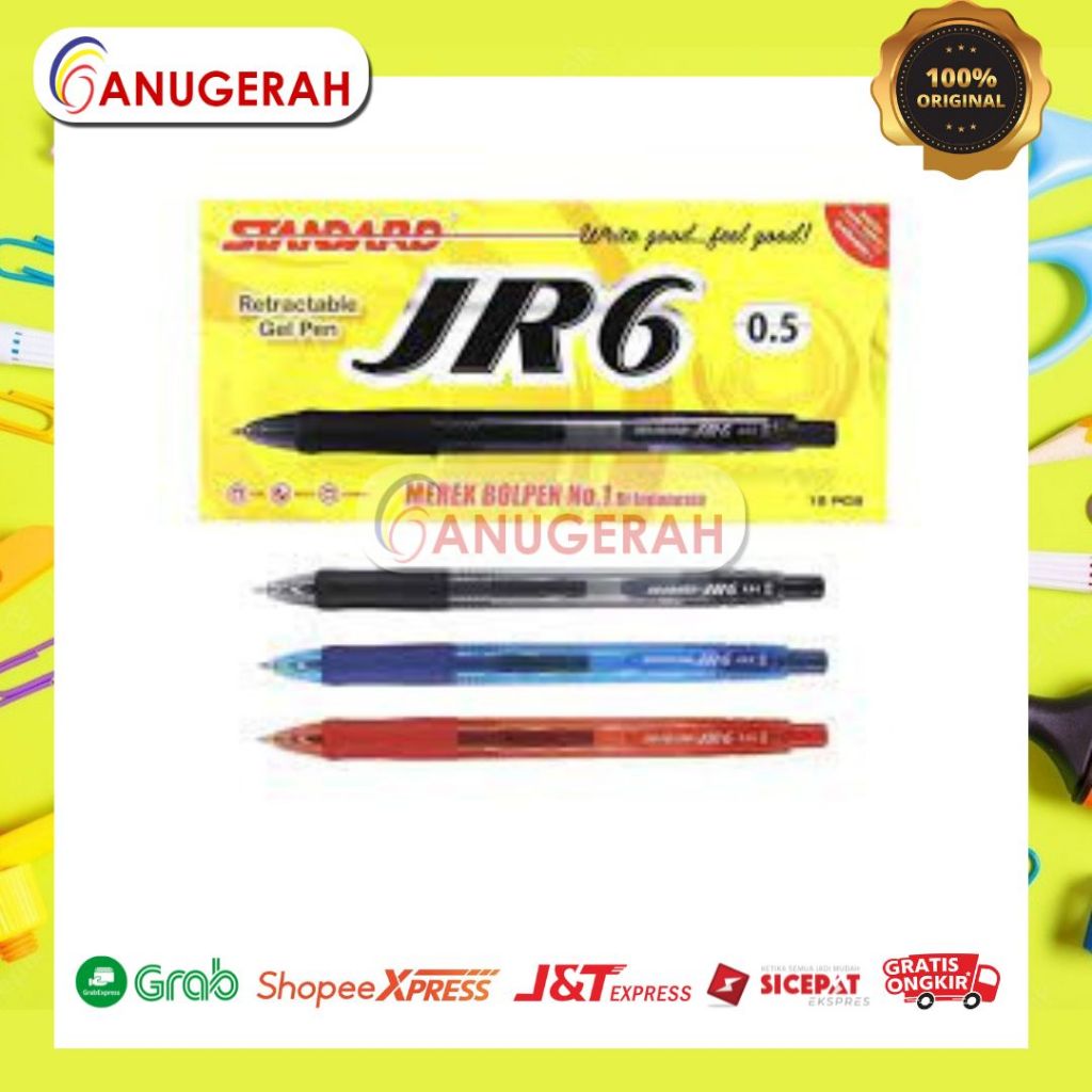 Standard JR-6 Bolpoin Gel (pcs)