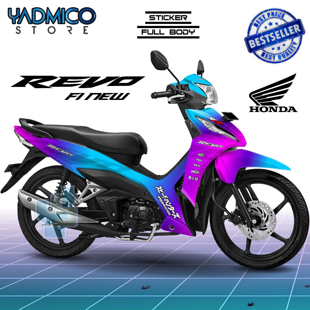 Decal Revo Fit Fi New Full Body - Stiker Motor Revo Fi Full Body - Dekal Revo Fit New Full Body - St