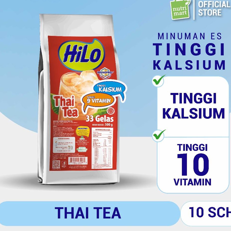 

TERBARU HiLo Refill Powder Drink Bubuk Minuman Rasa Thai Tea 5 gr