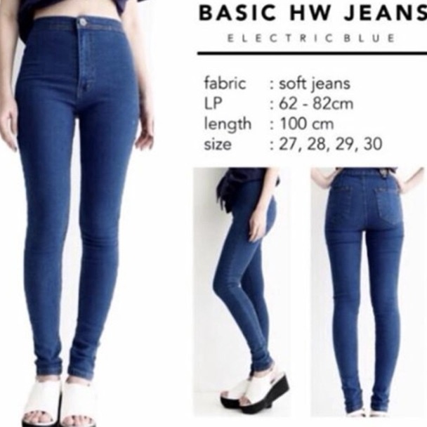 XPRESS Hw highwaist jeans 2734  Hw Jeans Jumbo  celana jeans wanita  celana jeans cewek  celana hw  