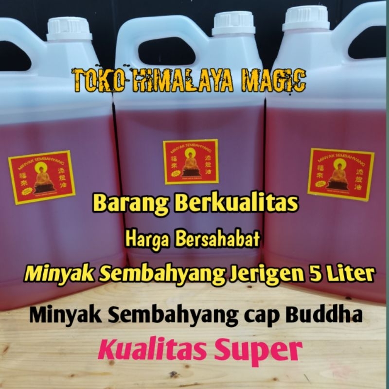 Minyak Sembahyang merah Jerigen 5 Liter