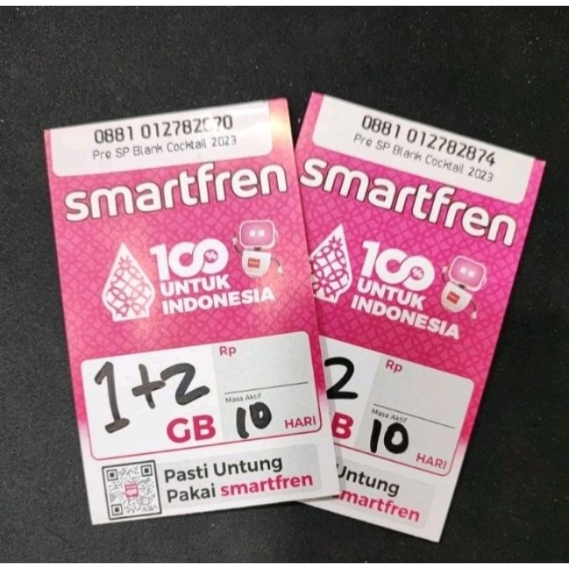KARTU SMARTFREN  KOUTA 3GB AKTIF/ALL OTP