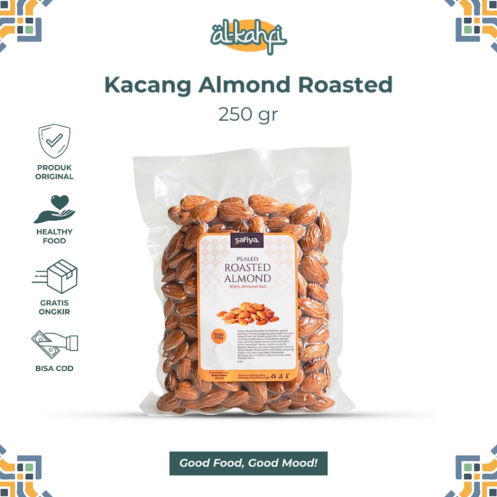 

Kacang Almond Kupas Roasted 25 gr Kacang Almond Panggang Original