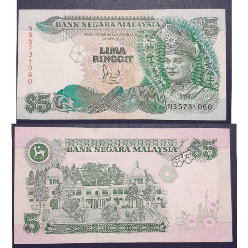 #Murah Banget Uang Negara Malaysia 5 Ringgit Kuno Kondisi AXF Dijamin Original 100%