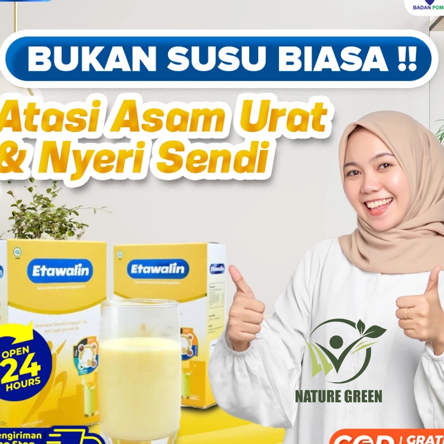 

COD Susu Etawalin Susu Kambing Etawa Tingkatkan Kepadatan Kesehatan Tulang Sendi Bantu Atasi Asam Urat Rematik Reumatik Nyeri Sendi 2gr