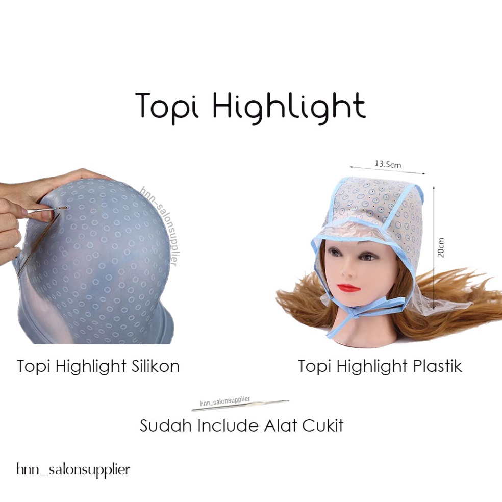 Promo 99 Topi Highlight Bleaching Pewarnaan Alat Semir Cat Rambut Salon
