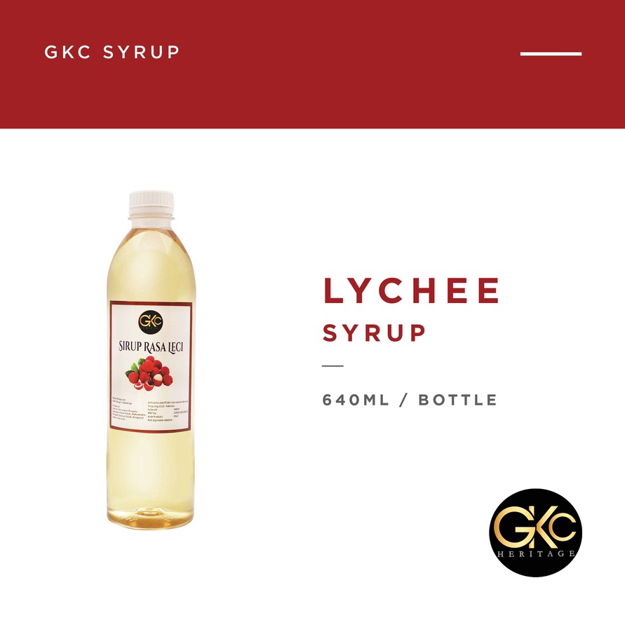 

MEGA SALE Sirup Leci Lychee Syrup Minuman GKC Heritage sudah HALAL 64 ml