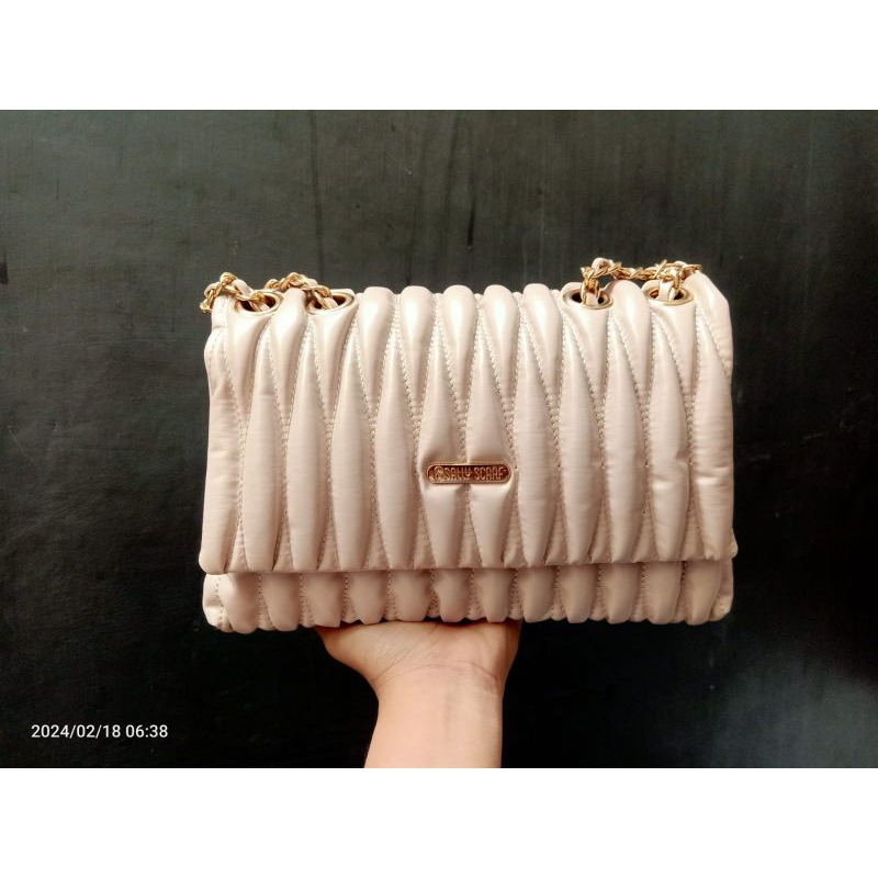 Busan Bag Sally Scarf Tas kondangan plus dompet, Shoulder Bag and wallet