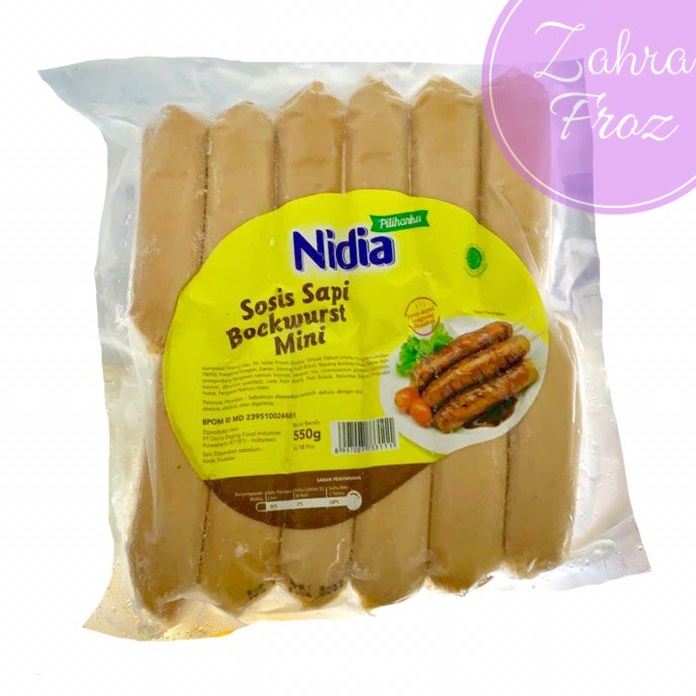 

PROMO SALE NIDIA SOSIS SAPI BOCKWURST MINI 5 GR