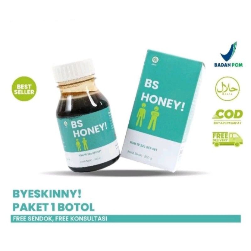 MADU TERBAIK  BYE SKINNY Honey Madu Penggemuk Badan Suplemen Penambah Nafsu Makan Original