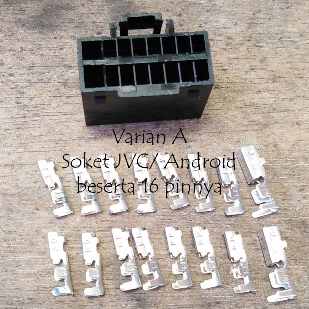 Soket Full atau Kosongan atau Pin Saja untuk Head Unit JVC atau Android