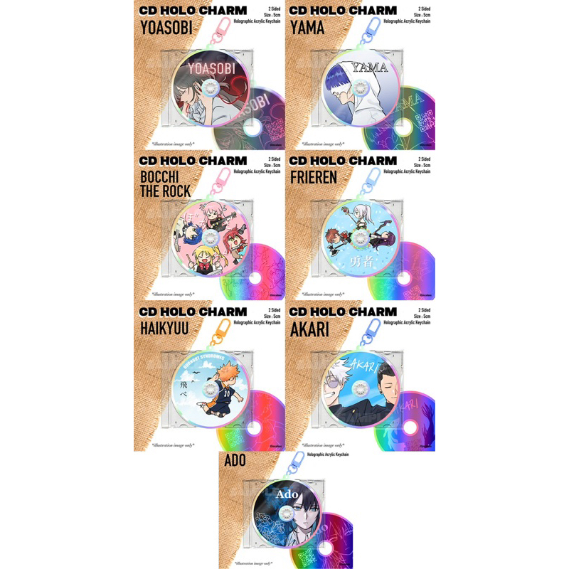 CD Holo Series YOASOBI | ADO | YAMA | BOCCHI | JJK | Haikyuu | Frieren