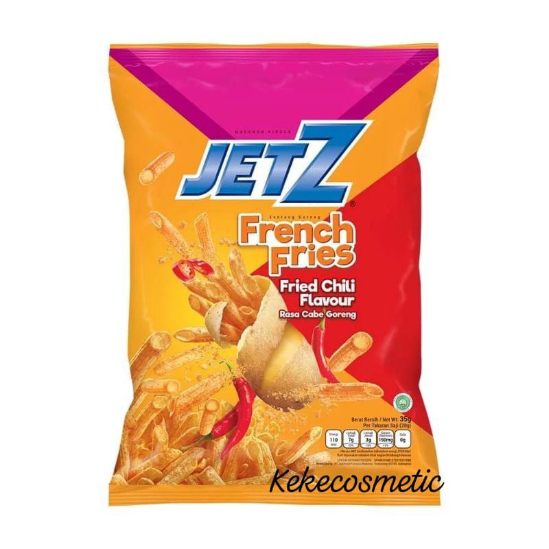 

Jetz French Fries Chili Flavour 40gr// Chiki Snack pedas// Snack Pedas