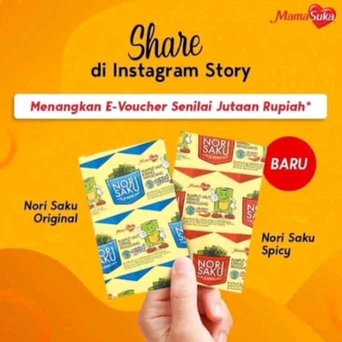 

BEST SELLER Nori Saku Seaweed Original Spicy 2 g 1 Bks 2 g