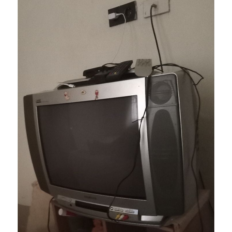 tv polytron  21 inch rusak saat dihidupkan berbunyi.duuus