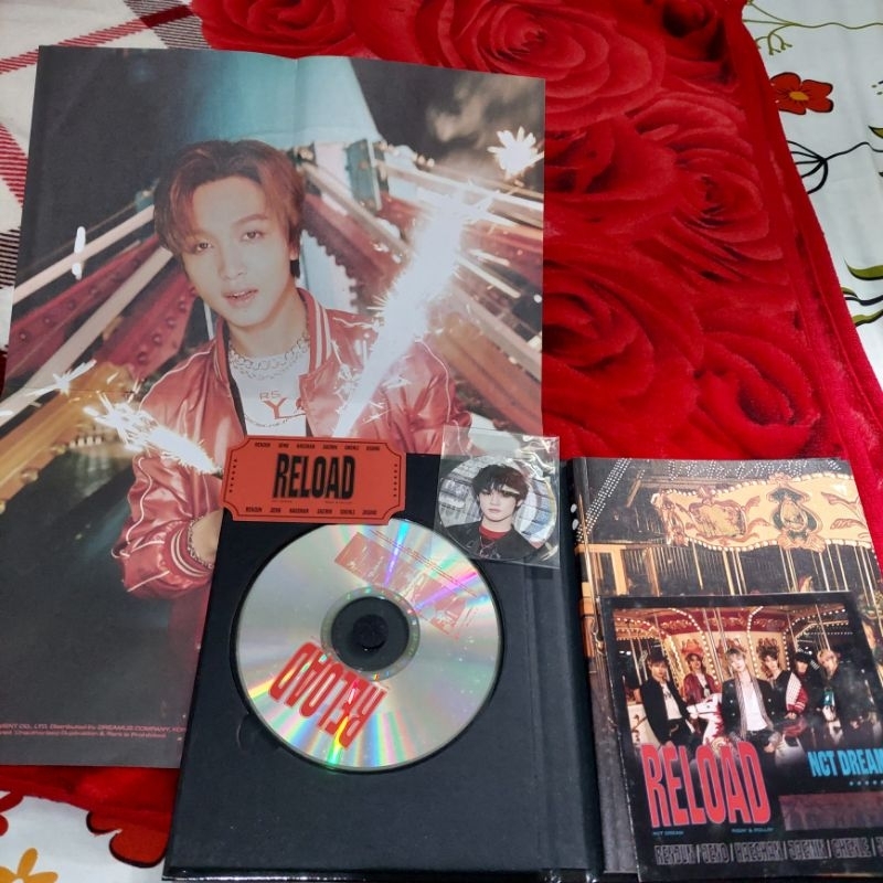 (OFFICIAL) Album NCT Dream Reload Ridin.ver Fullest cc Chenle Folded Poster Haechan