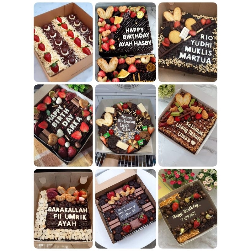 

Brownies Ultah 22x22cm