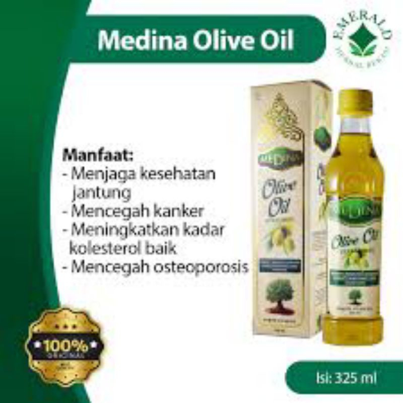 

Minyak Zaitun Extra Virgin Olive Oil Medina 325 Ml Original