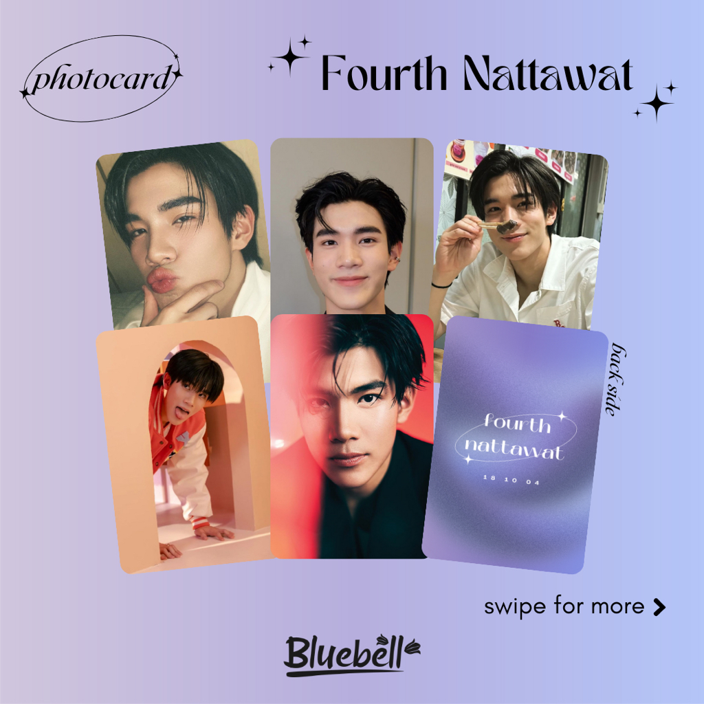 Unofficial Photocard Fourth Nattawat Jirochtikul @fourth.ig Aktor Thailand GMMTV Thaienthu Raikantop