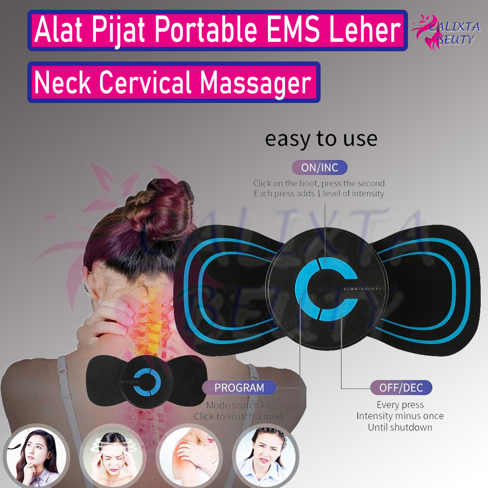 YOVIP Alat Pijat Portable EMS Leher Neck Cervical Massager Stimulator - HQ-185