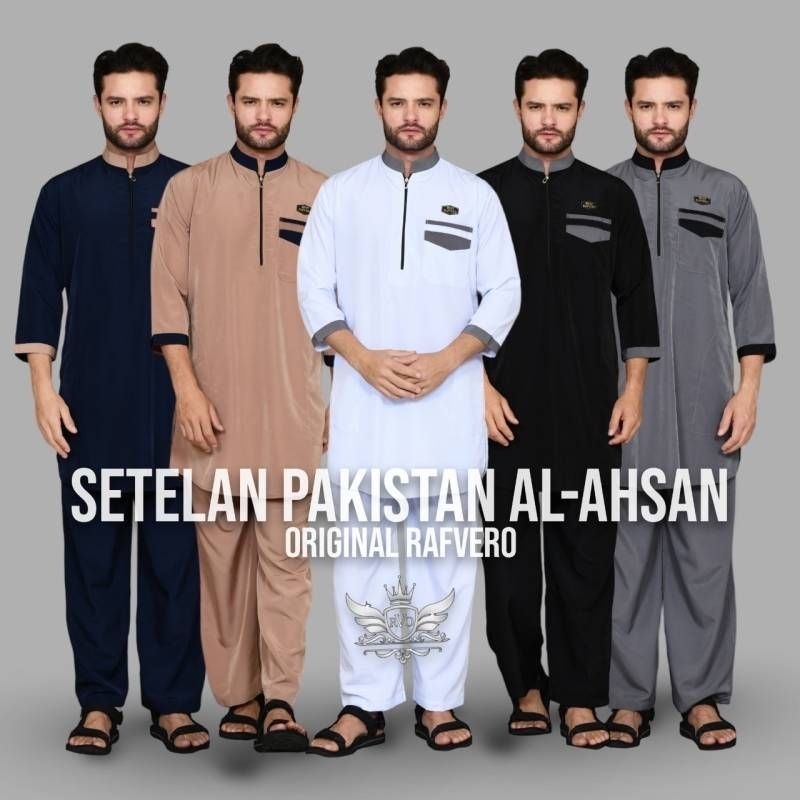 setelan kurta al-ahsan/setelan kurta pakistan/setelan kurta original/setelan baju koko/setelan baju 