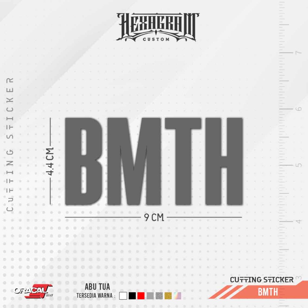 

Cutting Sticker BMTH Band logo | Stiker Cutting Musik Band logo BMTH