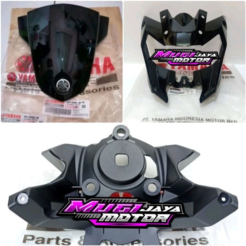 BATOK LAMPU DEPAN SET NEW VIXION NVA HITAM ORIGINAL YAMAHA (4pcs)