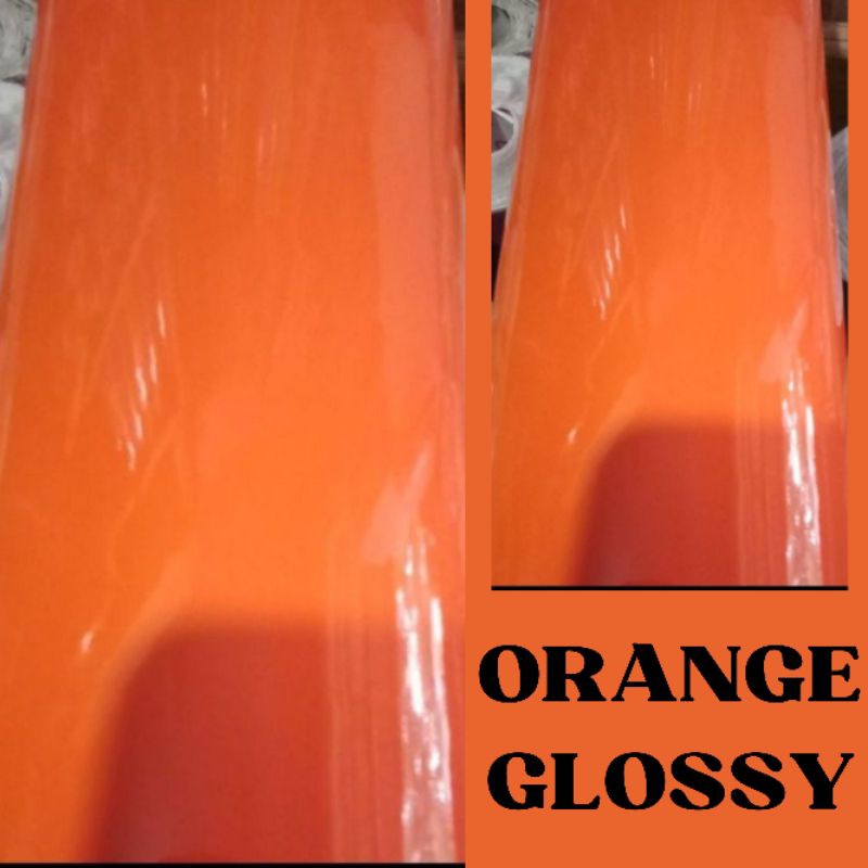 SKOTLET STICKER  MOTOR/MOBIL ORANGE GLOSSY