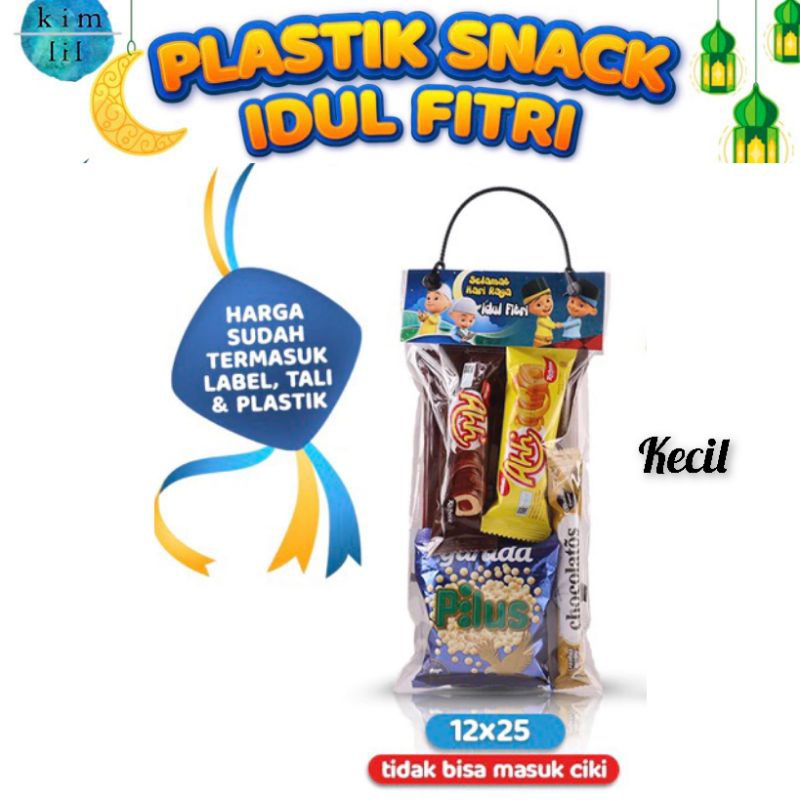 

Plastik SNACK 1 pak isi 10pcs Kecil 12x25 cm LEBARAN/IDUL FITRI/NATAL-Hampers mini lebaran- Angpao snack lebaran