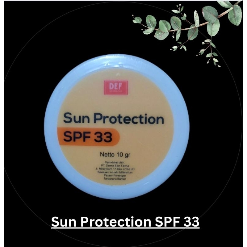 DEF SUN PROTECTION SPF 33,SUNSCREEN SUNBLOK