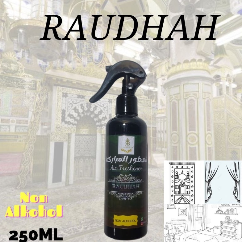 MALL Raudhah nabawi Pengharum Ruangan  Air freshener NON ALKOHOL Parfum Ambal karpet sejadah gordeng