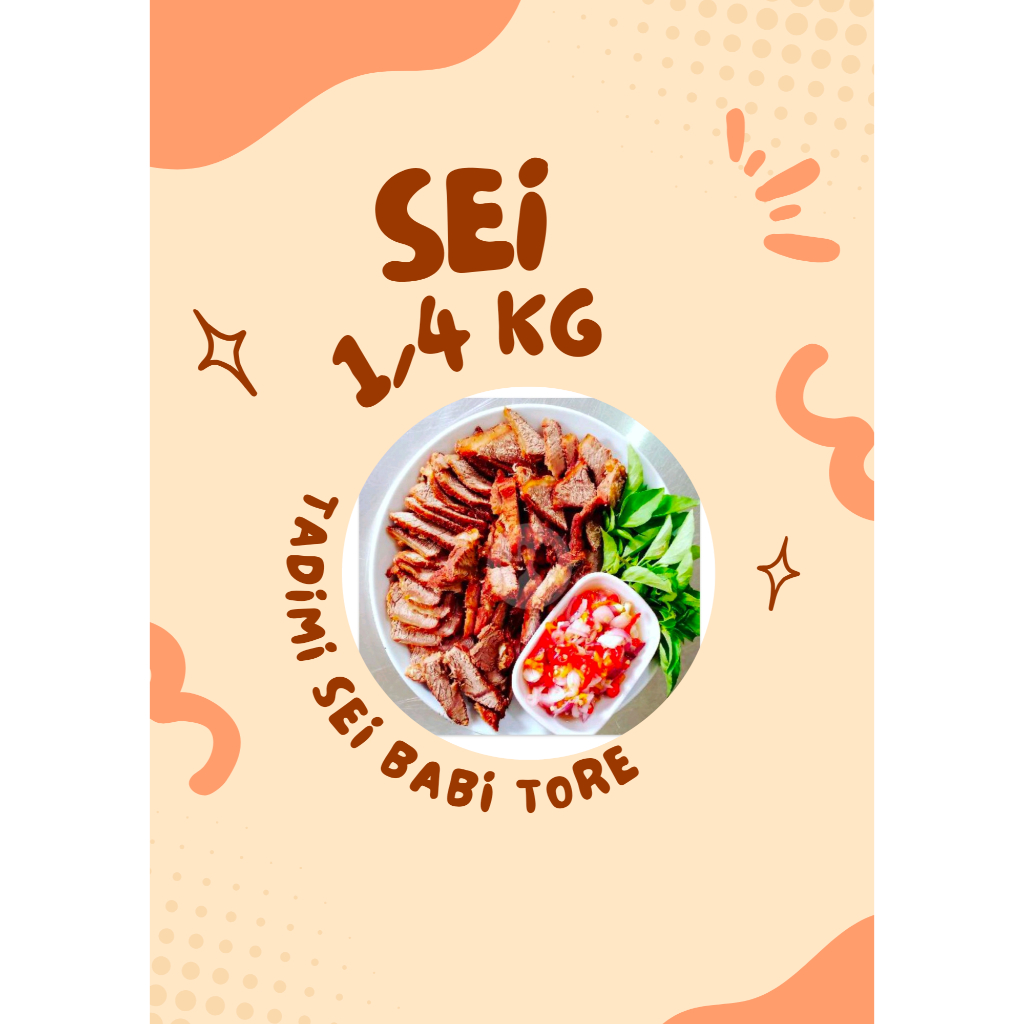 

DAGING BABI SEI ASAP 1/4 KG