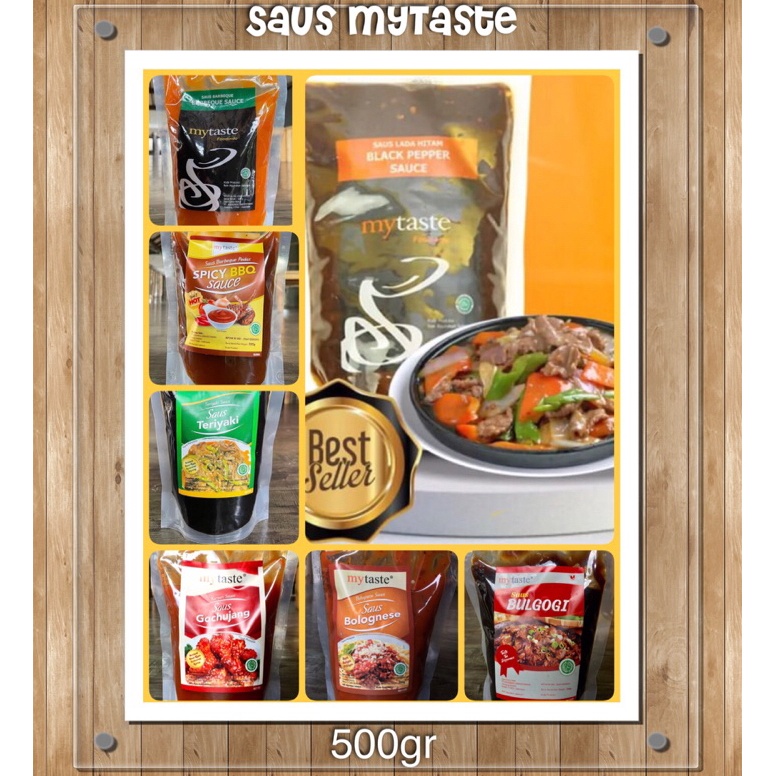 

PAKET LENGKAP mytaste Sauce 5 gr Saus My Taste Blackpepper BBQ Spicy Level 2 Spicy Level 3 Teriyaki Mayo
