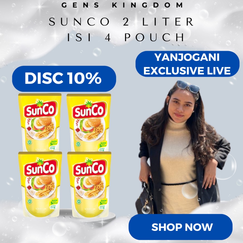 

22 sale MINYAK SUNCO 2 LITER ISI 4 POUCH KHUSUS LIVE YANJOGANI