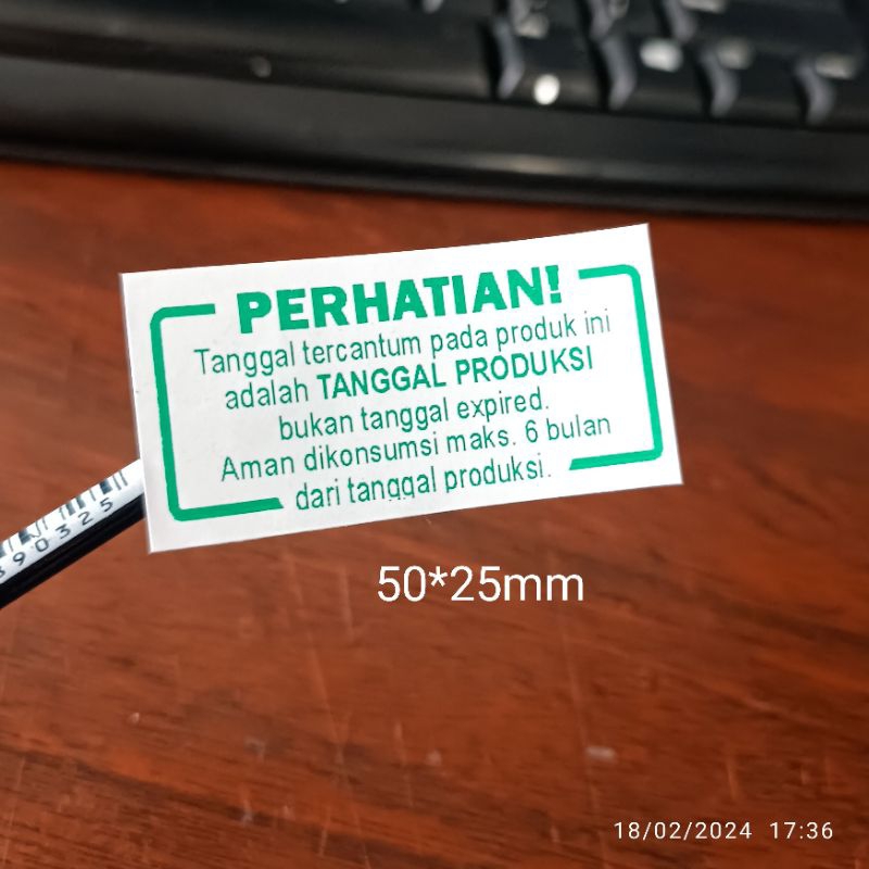 

Sticker Produk Tanggal Produksi Kadaluarsa Expired Makanan Minuman Snack Sticker Petunjuk Pemakaian Cara Pakai