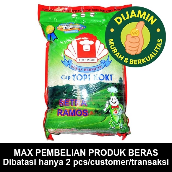 

DISKON TOPI KOKI SETRA RAMOS 5 KG BERAS