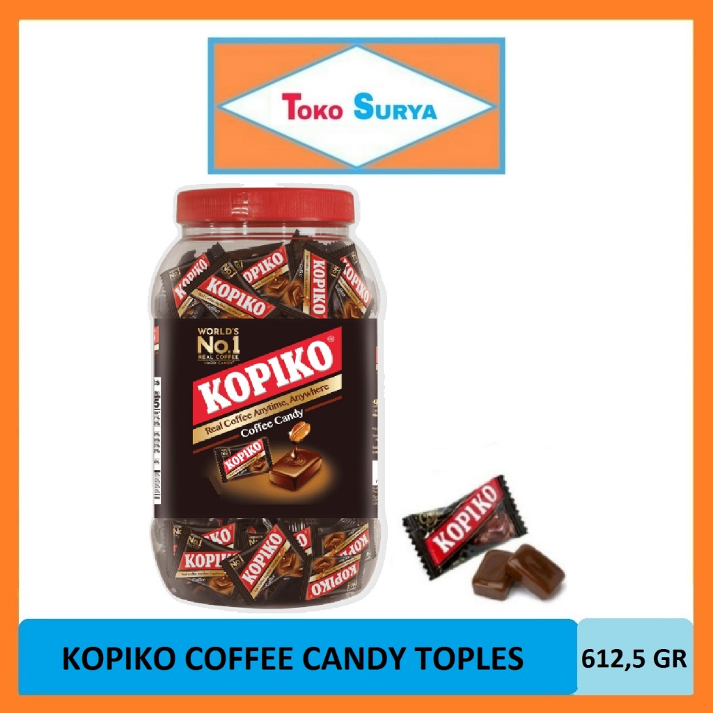 

Kopiko Permen Coffee Candy Kembang Gula Rasa Kopi (Toples)