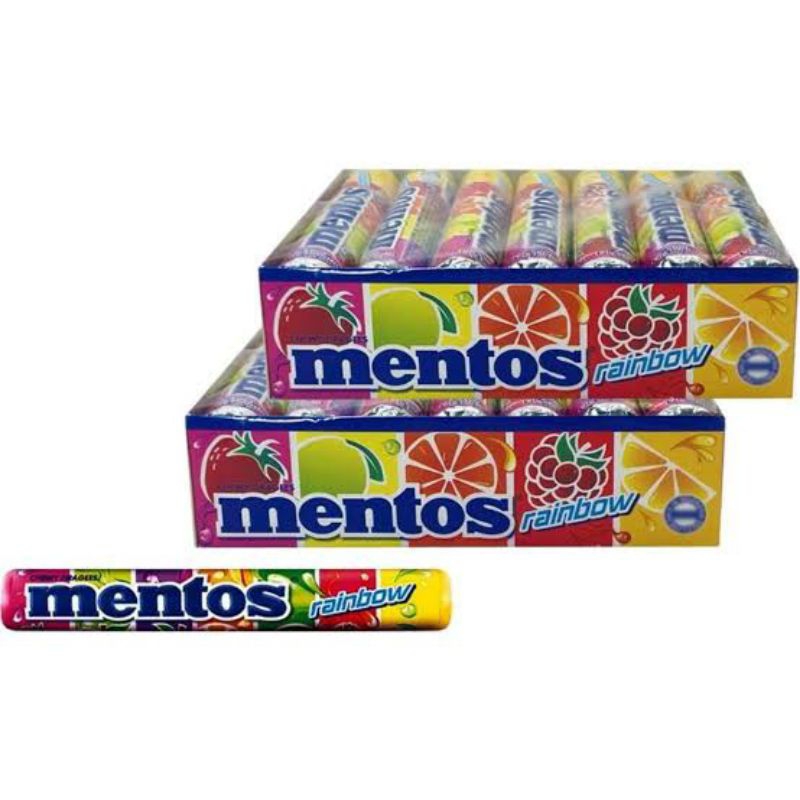 

Mentos - Rainbow - Chewy Dragees - 29g (14 Rolls)