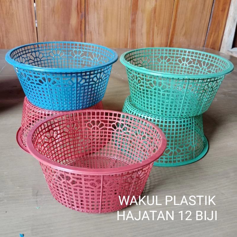 WAKUL PLASTIK/BESEK HAJATAN/CETENG PLASTIK 12 BIJI