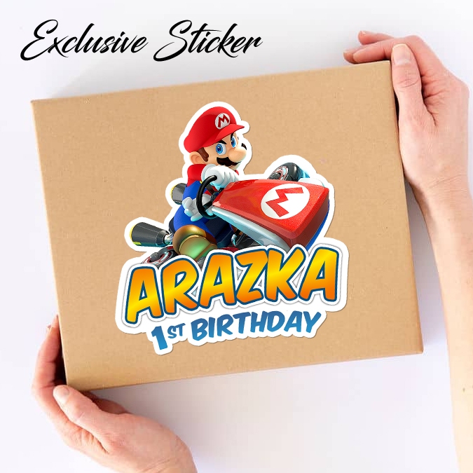 

50 STIKER / STICKER MARIO BROSS 2-6 UTK BAG / BENTO / SOUVENIR ULTAH ULANG TAHUN