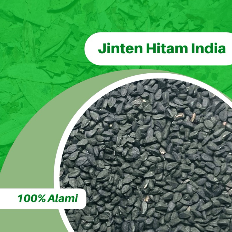 

100GR JINTEN HITAM INDIA BLACK CUMIN 100% ASLI