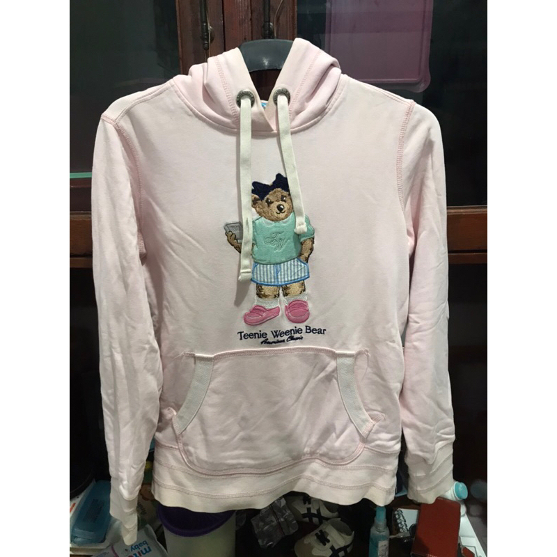 hoodie teenie weenie soft pink