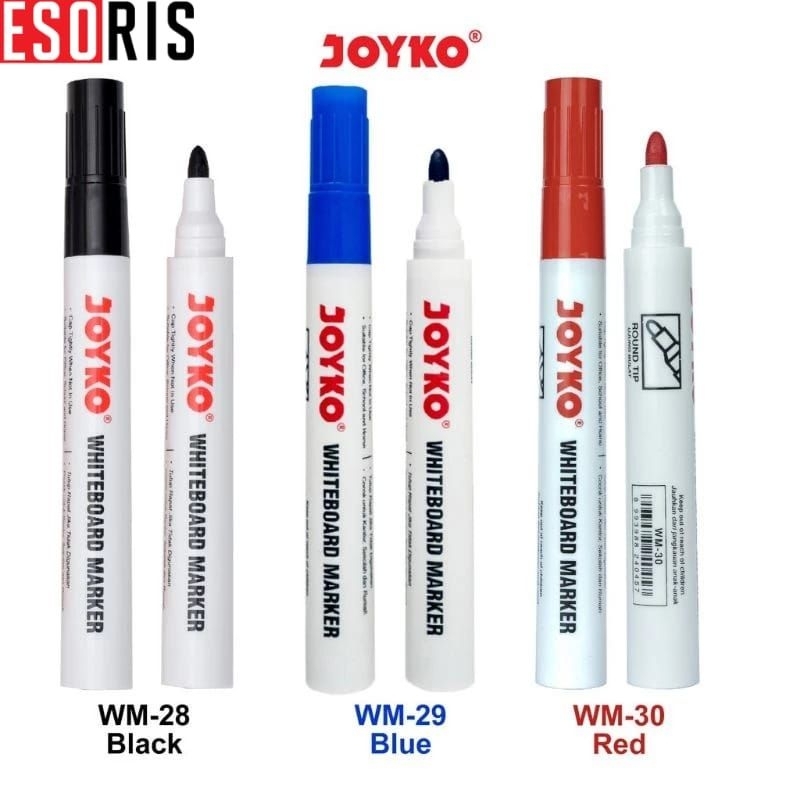 

(ES) E60423 JOYKO WHITEBOARD MARKER BLACK BLUE RED SPIDOL PAPAN TULIS JOYKO HITAM BIRU MERAH