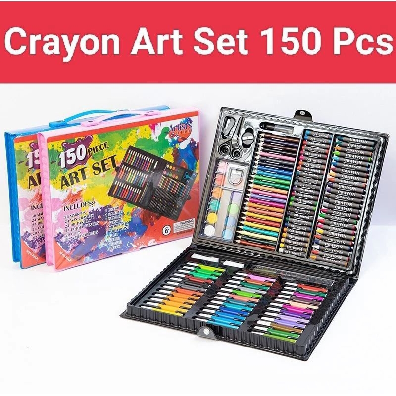 

Cerayon art set 150pcs/ mewarnai set 150 art / cerayon pensil warna 150