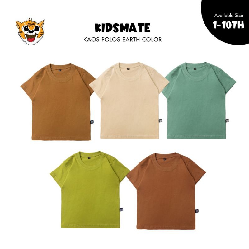 Kaos Polos Anak Earth Edition By KidsMate