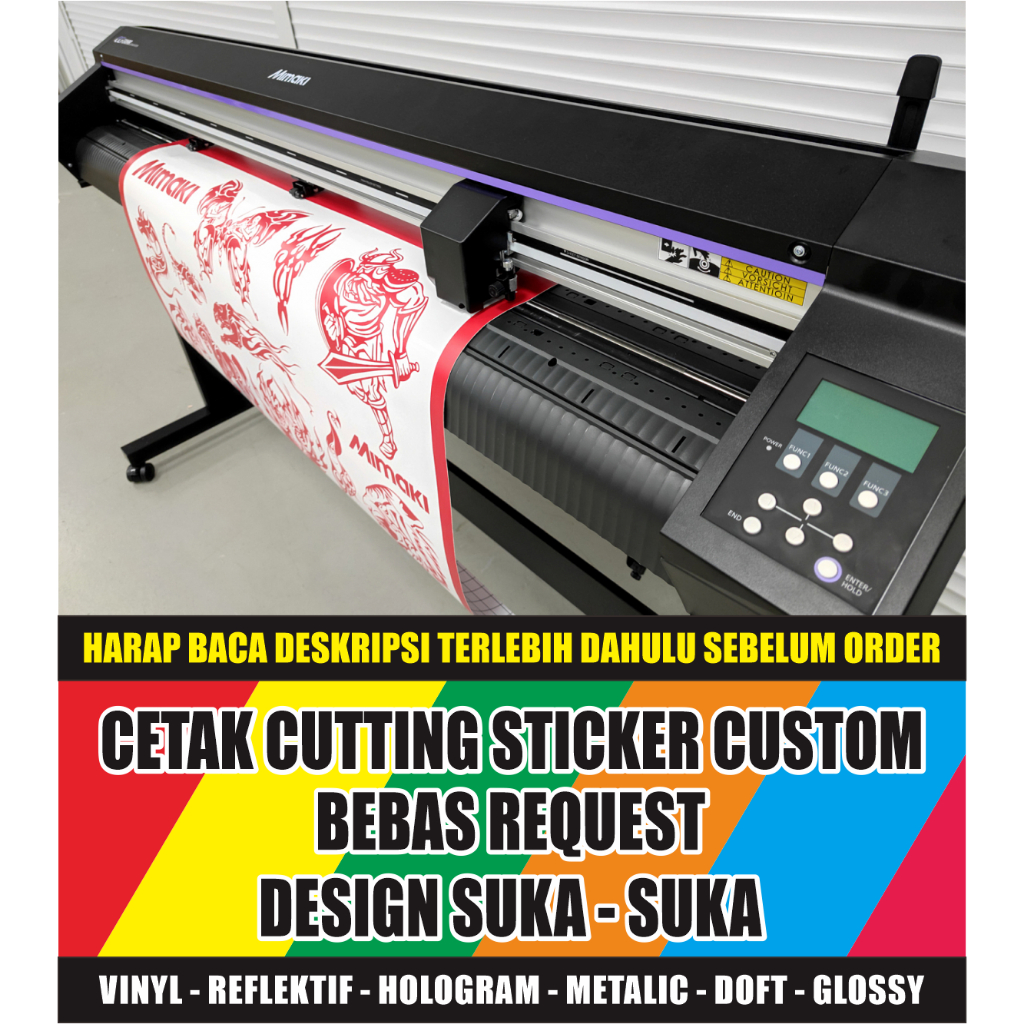 

Cutting Sticker & Printing murah Desain Suka-suka