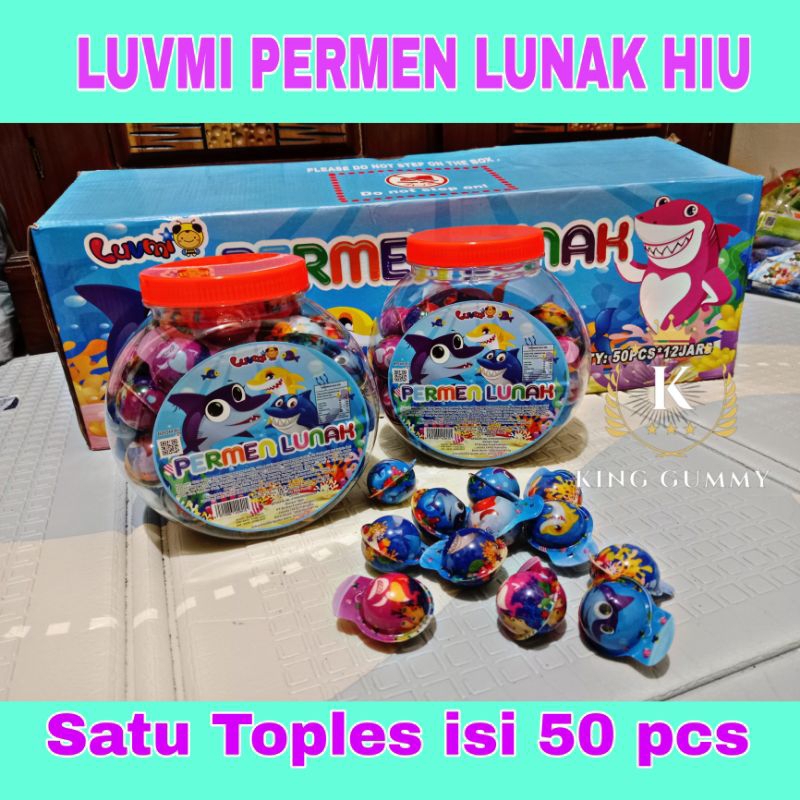 LUVMI PERMEN LUNAK HIU TOPLES ISI 50 PCS