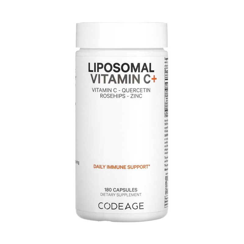 Codeage Liposomal Vitamin C, Quercetin, Rosehips, Zinc 180 capsules