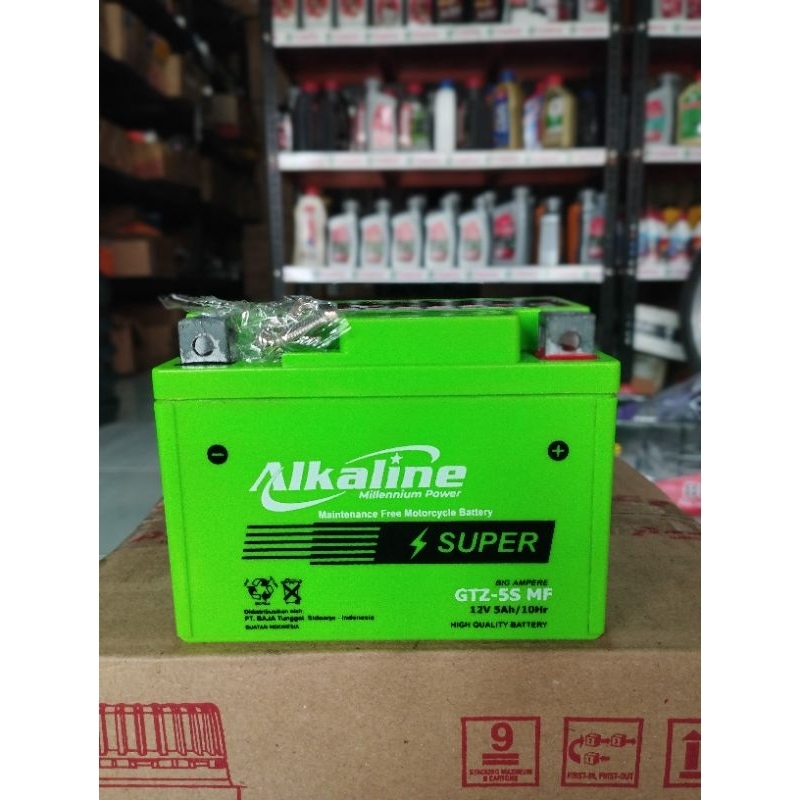 Aki Motor Alkaline GTZ5S Full Kering